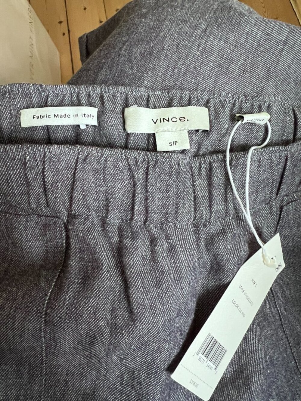 NWT Vince Women's Blue Mid Rise Casual Pull On Pants Size Small - Picture 8 of 9